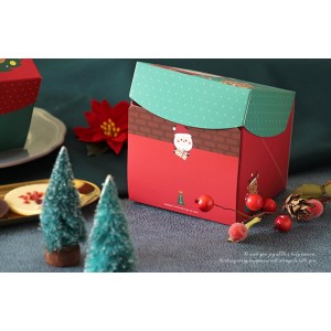 ❤Miss Baking❤英式點心盒 聖誕節點心盒(大) -綠 聖誕夢樂園【10入】