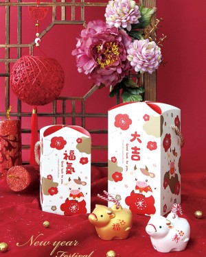  花苞提盒 春節鴻運小金牛 春節 鴻運 金牛【10入/包】牛軋糖