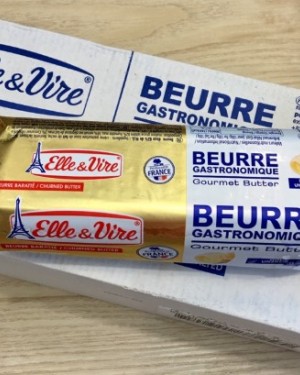 (箱購免運)法國 Elle&Vire 愛樂薇無鹽發酵奶油 鐵塔奶油條 500g  2箱